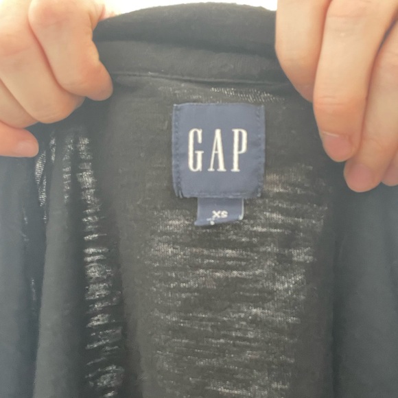 Gap Classic Black Button-Up Shirt - Women's Top - Picture 4 of 4